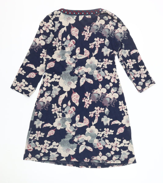 White Stuff Women's Floral Dress, Size 12, Multicoloured