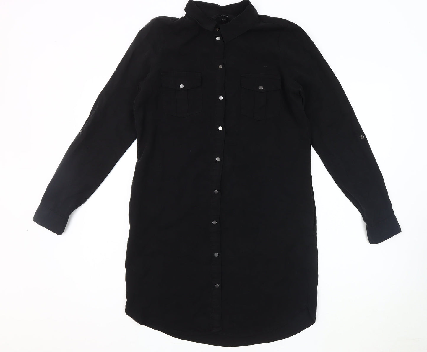 Vero Moda Women's Black Button-Up Shirt S Casual