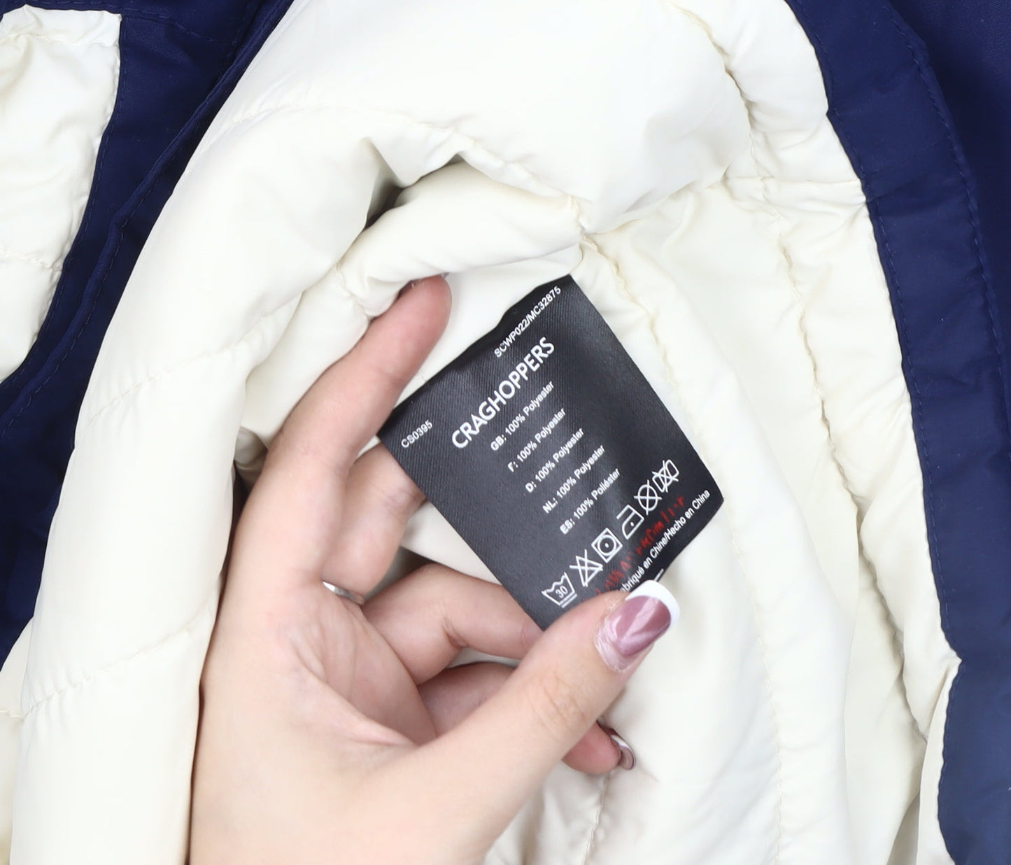 Craghoppers Women's Blue Parka Jacket Size 14