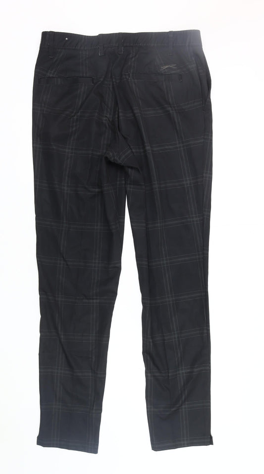 Slazenger Men’s Black Check Trousers XL