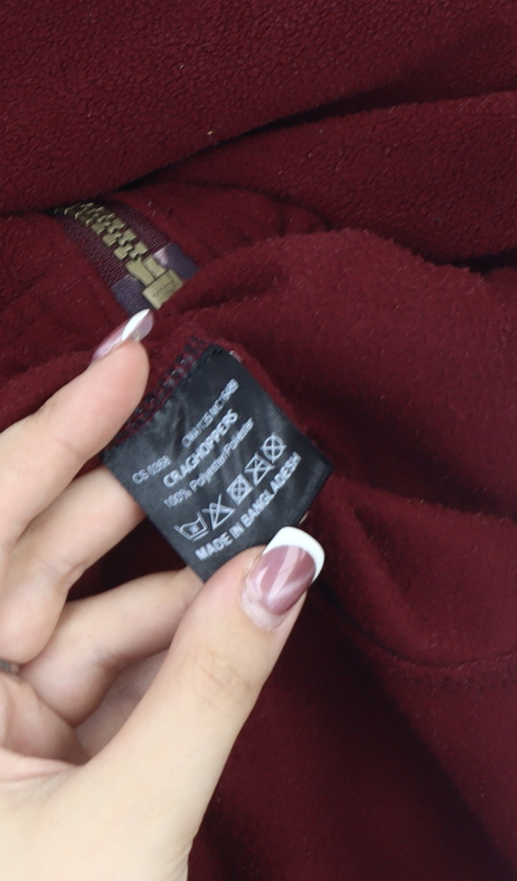 Craghoppers Men’s Red Fleece Jacket Size S