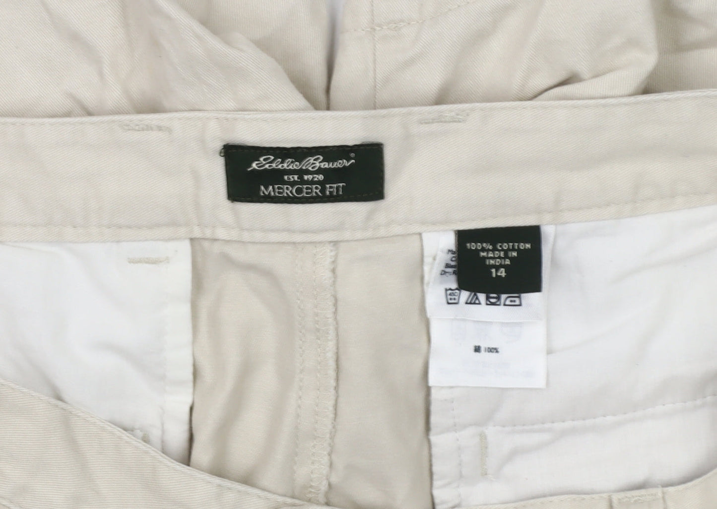 Eddie Bauer Women's Beige Chino Shorts Size 14