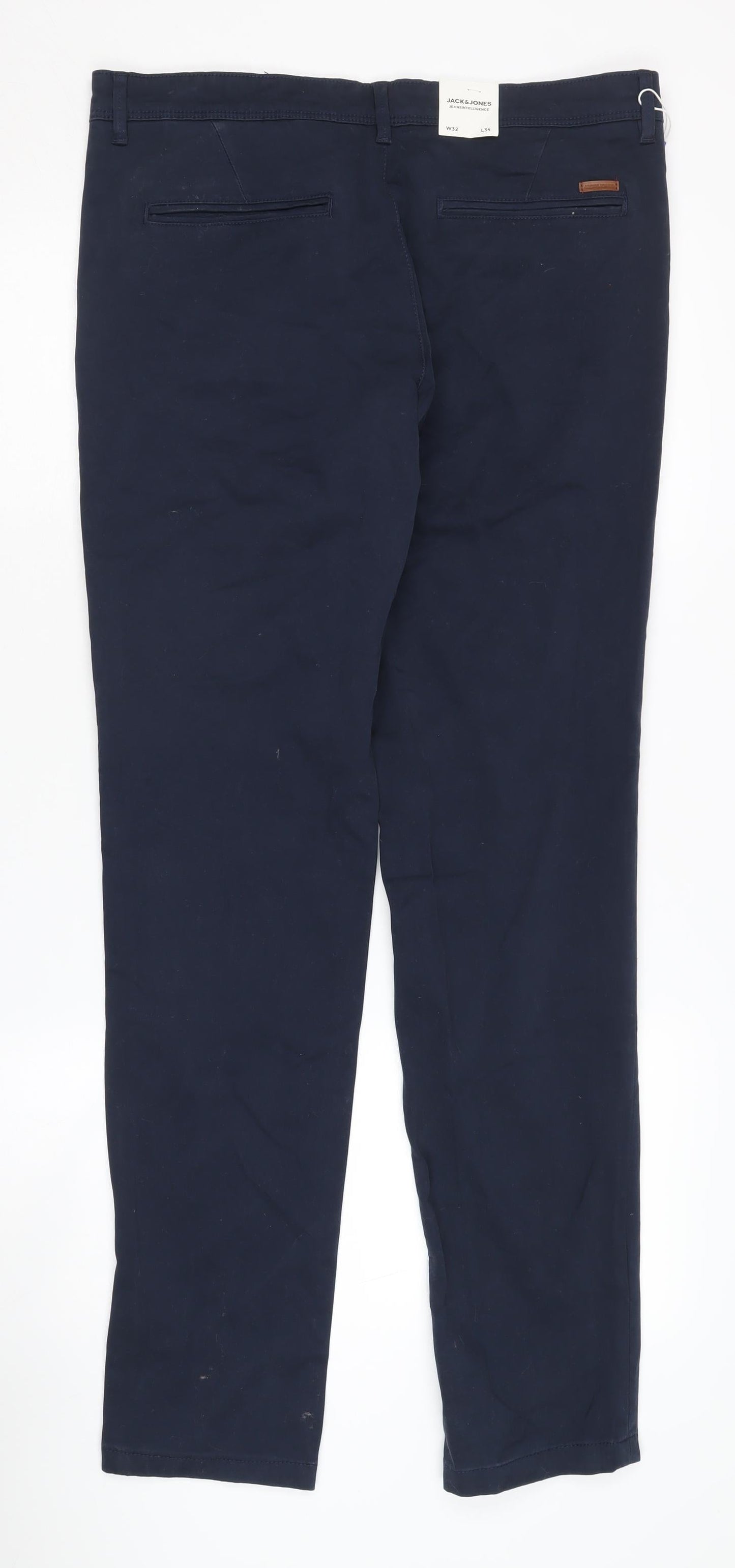 Jack & Jones Men's Blue Chino Trousers 32