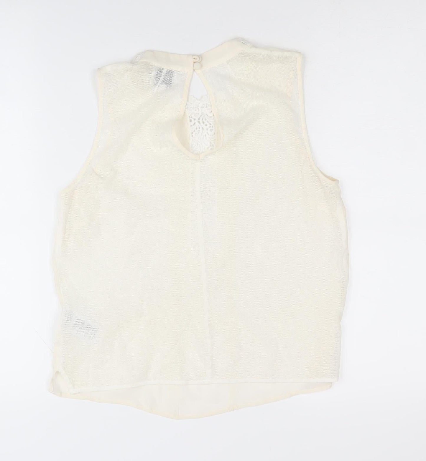 Reiss Women's Ivory Silk Blouse Size 8 Lined