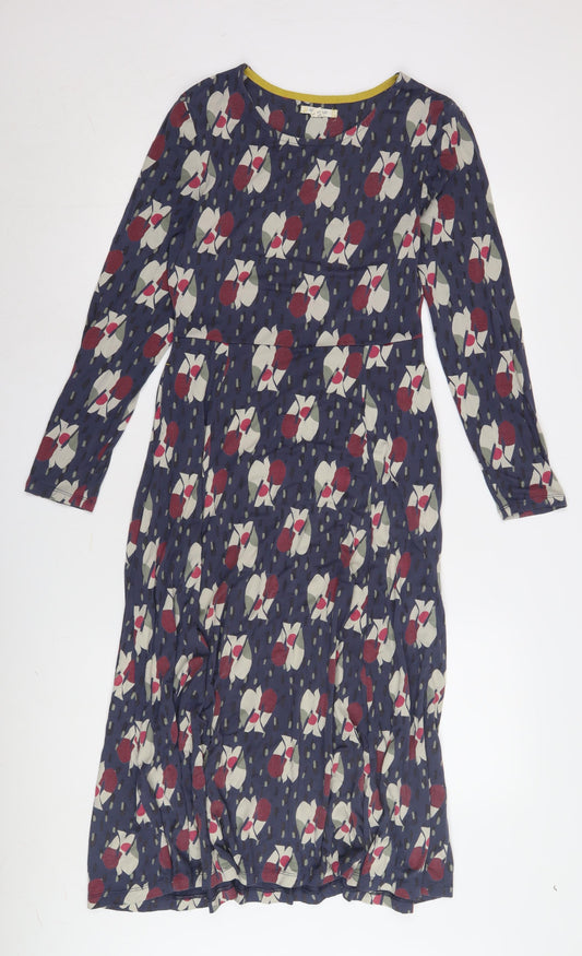 White Stuff Women's Multicoloured Floral Shift Dress - Size 8