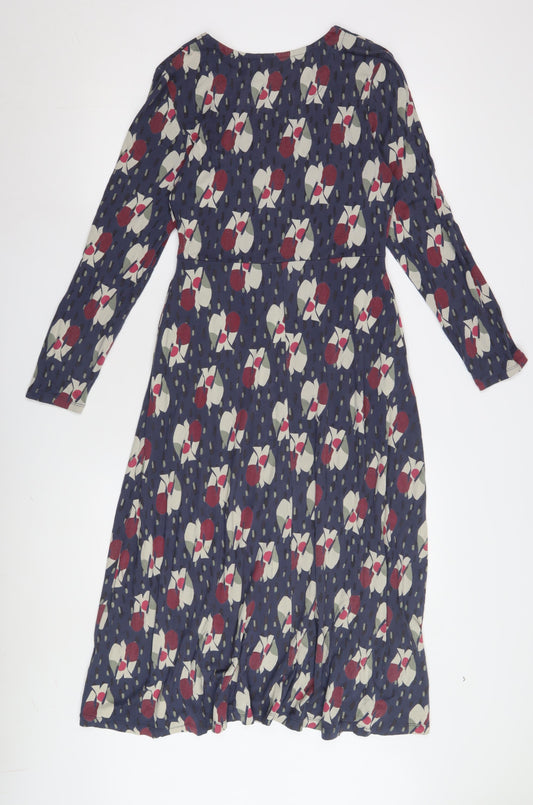 White Stuff Women's Multicoloured Floral Shift Dress - Size 8