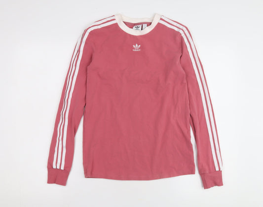 Adidas Women's Pink Long Sleeve Pullover, Size 8