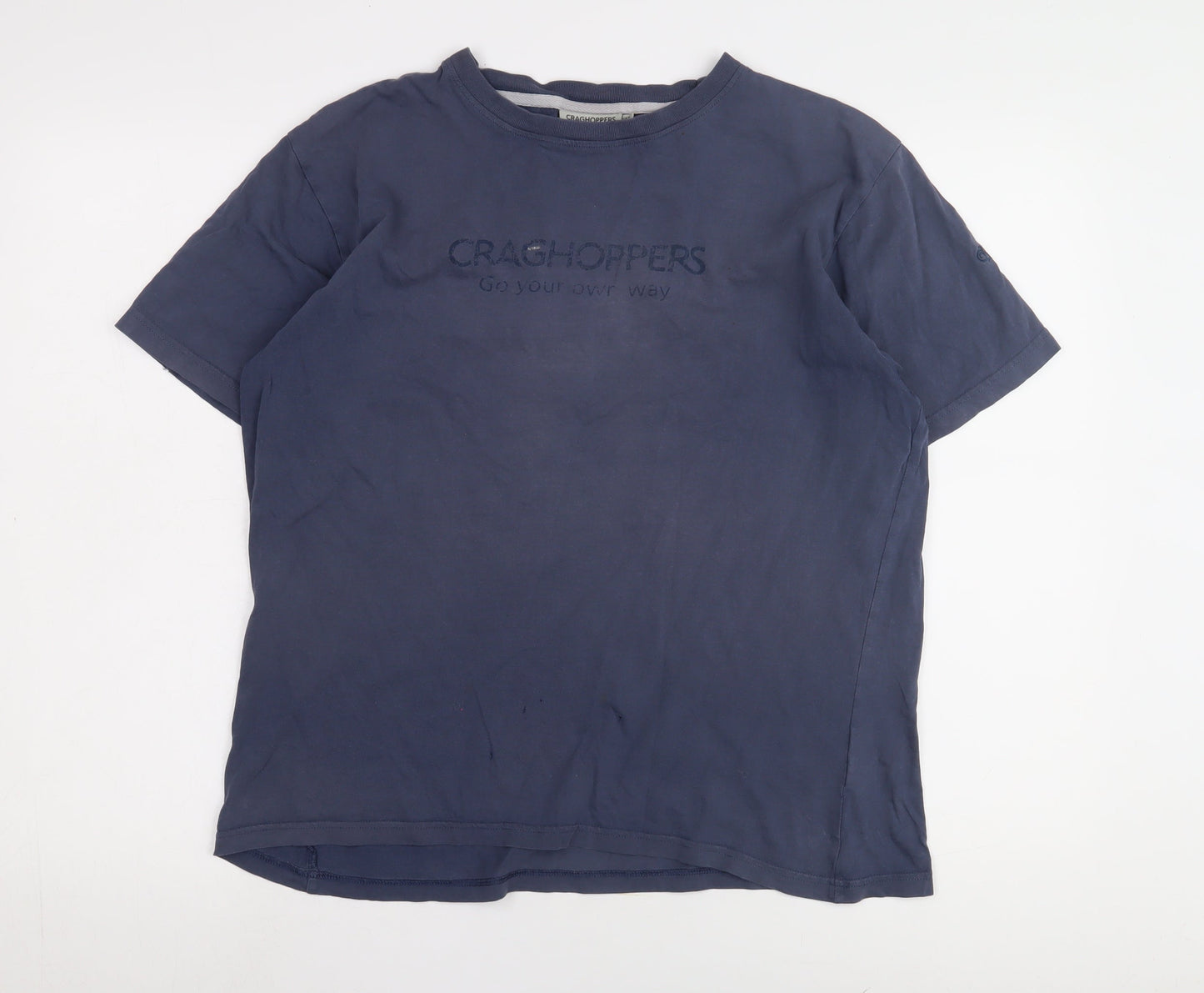Craghoppers Men's Blue M Crew Neck T-Shirt
