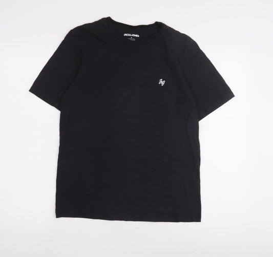 Jack & Jones Men's Black Crew Neck T-Shirt M