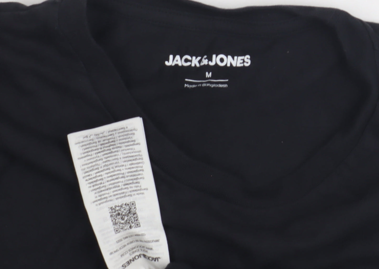 Jack & Jones Men's Black Crew Neck T-Shirt M
