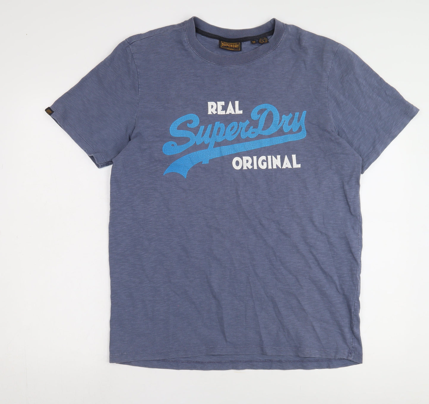 Superdry Mens Blue Graphic Print T-Shirt L