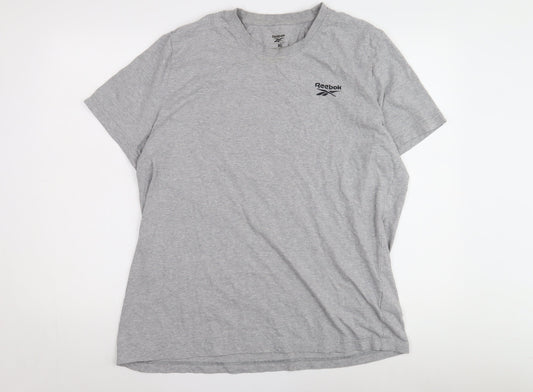 Reebok Men's Grey XL Crew Neck T-Shirt