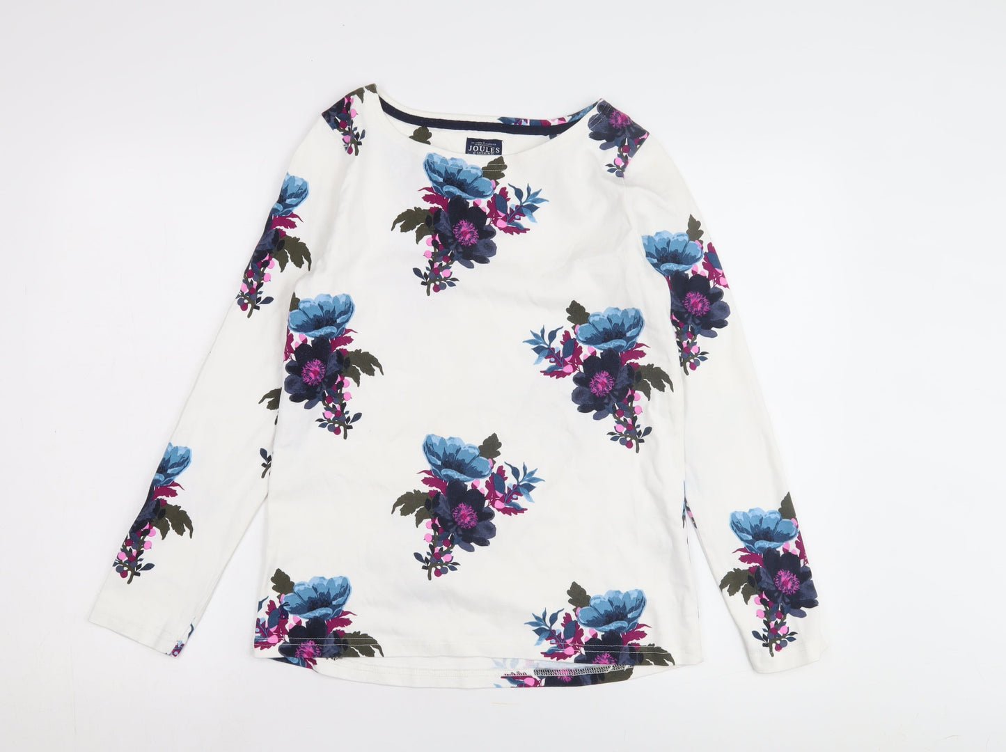 Joules Women's Multicoloured Cotton Floral Blouse Size 10
