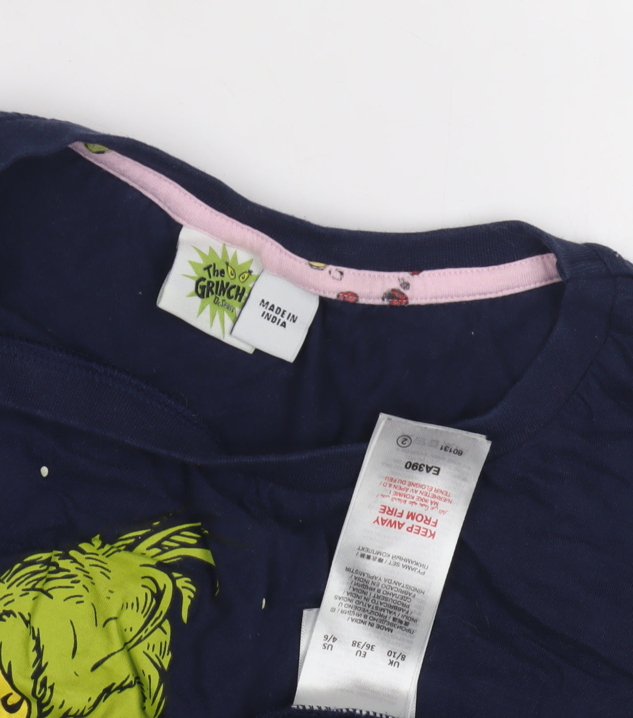The Grinch Graphic T-Shirt, Blue, Size 8, Teens