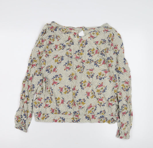 Fat Face Women's Floral Multicoloured Blouse Size 16 Tunic