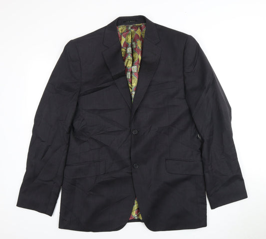 Ted Baker Men's Black Suit Jacket 40R Double-Vented