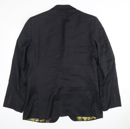 Ted Baker Men's Black Suit Jacket 40R Double-Vented