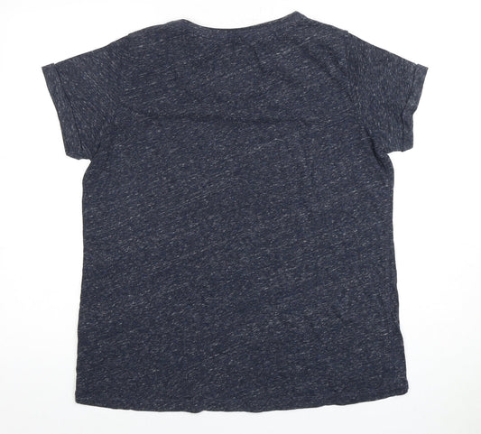 Superdry Unisex Blue T-Shirt - Small, Crew Neck, Casual