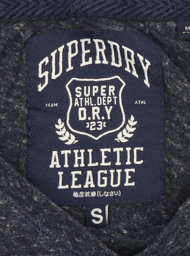 Superdry Unisex Blue T-Shirt - Small, Crew Neck, Casual
