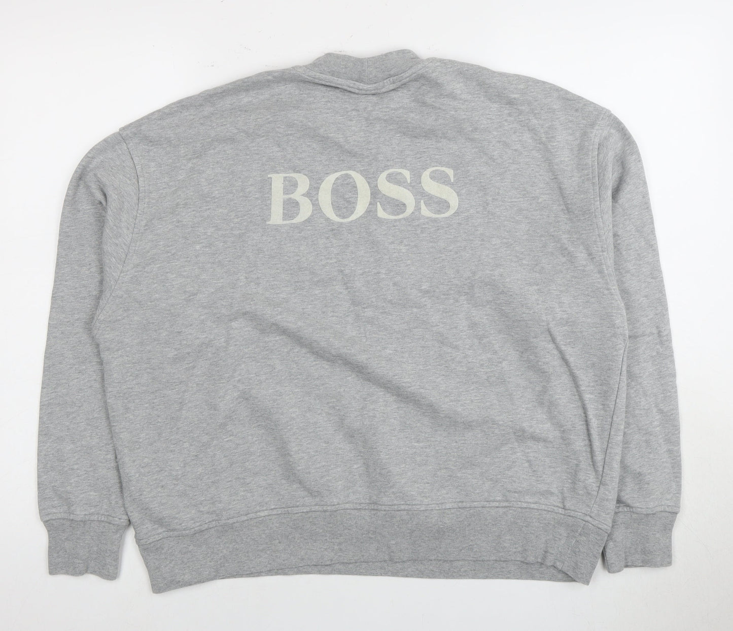 BOSS Men's Grey XL Pullover Sweatshirt