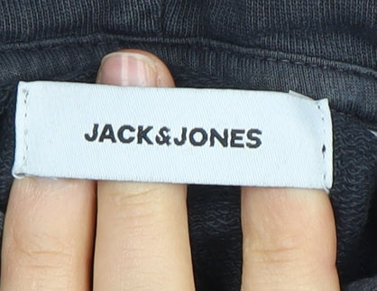 Jack & Jones Men's Black Pullover Hoodie M