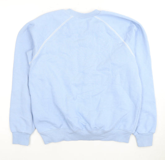 Disney Unisex Adults Blue Mickey Mouse Sweatshirt L