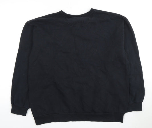 Anvil Men's Black Graphic Sweatshirt, Large