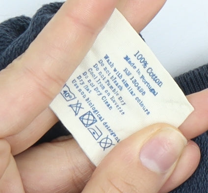 Jack Wills Women's Blue Logo Sweatshirt Size 12