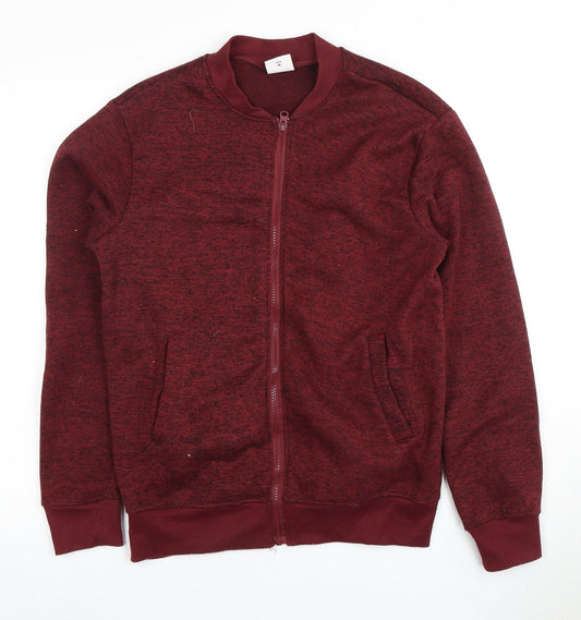 Additional front view of Lee Cooper Men's Red Full Zip Sweatshirt S