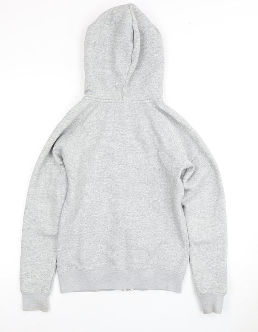 Jack Wills Women’s Grey Full Zip Hoodie, Size 6