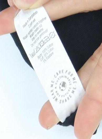 Brand and care label for Marks & Spencer girls’ black lol surprise t-shirt 9-10 years