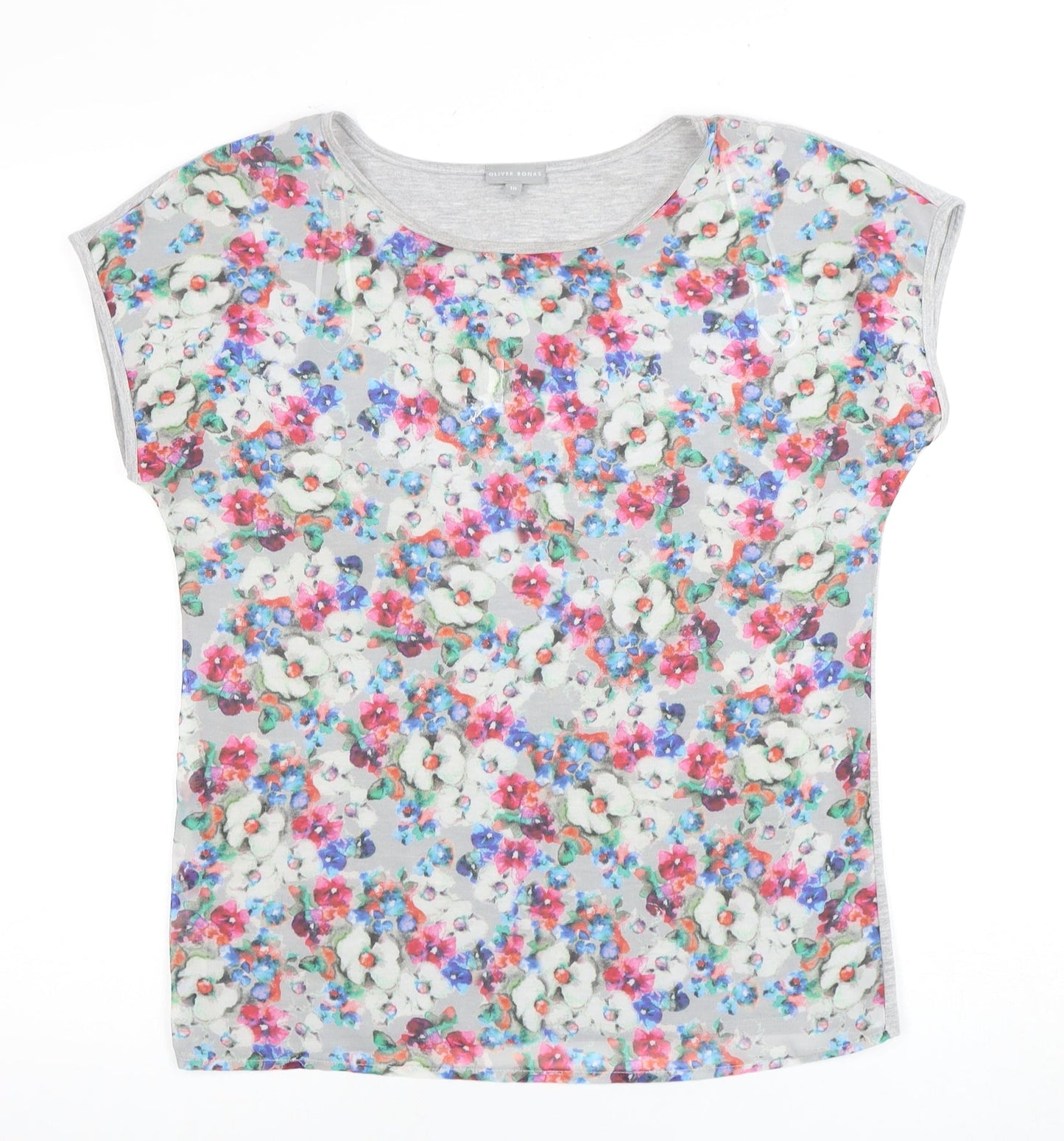Oliver Bonas Women's Multicoloured Floral T-Shirt