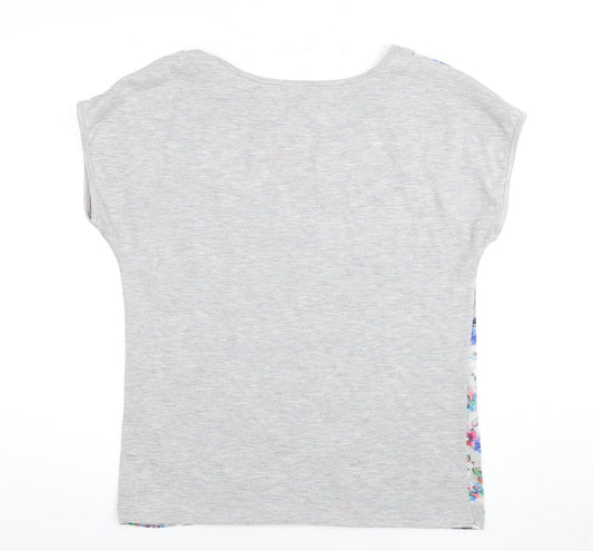 Womens UK Size 10 Oliver Bonas Multicoloured Cotton Blend T-Shirt