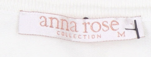 Anna Rose Women’s White Studded T-Shirt, Size M