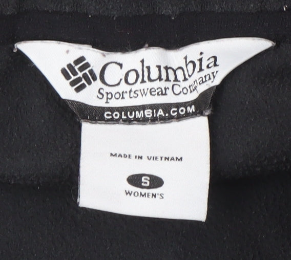 Brand and care label for Columbia Women's Black S Basic Fleece Jacket