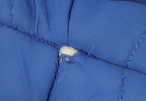 Lee Cooper Men's Blue Puffer Jacket M with Zip Pockets
