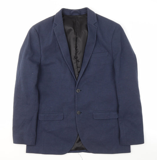 Jack & Jones Men's Blue Blazer, Size UK 44, Formal Jacket