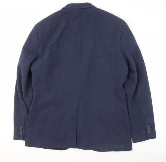 Jack & Jones Men's Blue Blazer, Size UK 44, Formal Jacket