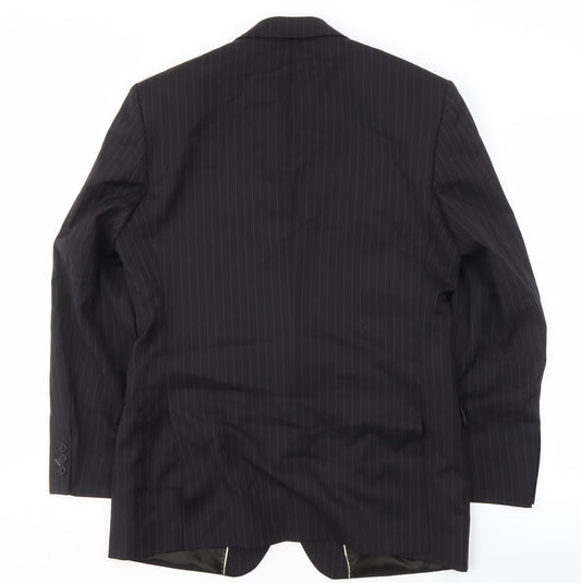 Limehaus Men's Blue Striped Blazer - Size 40R