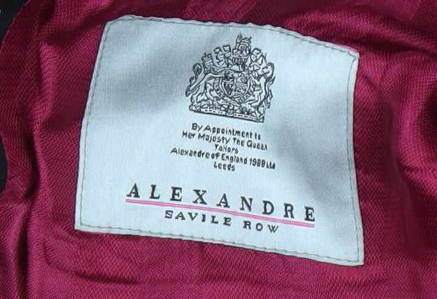 Brand and care label for Alexandre Savile Row Men's Black 40R Jacket