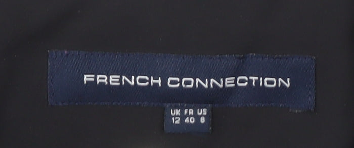 Brand and care label for French Connection Women's Black Blazer, size 12