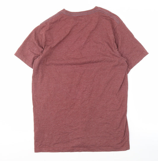 Mens UK Size S Weird Fish Red Cotton Blend T-Shirt