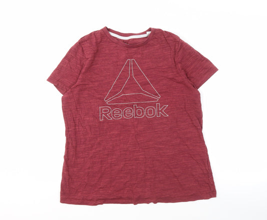 Reebok Men's Red XL T-Shirt - Short Sleeve, Logo