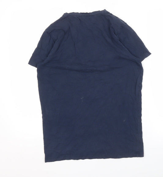 Jack & Jones Men's Blue Cotton T-Shirt, Size M