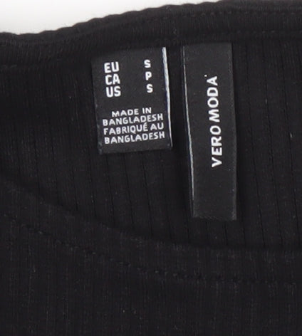 Vero Moda Women's Black Long Sleeve Knit Top - S