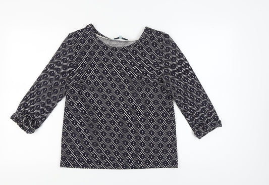 Womens UK Size XS Dickins & Jones Black Cotton T-Shirt