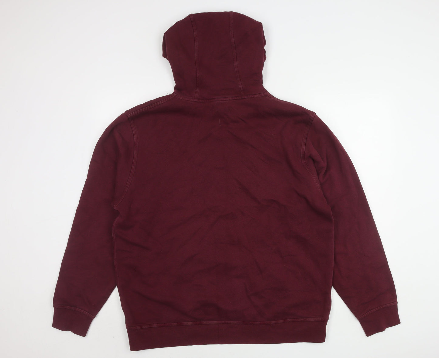 Nike Men's Red Pullover Hoodie L Fleece Graphic