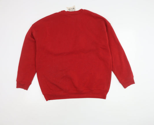 CocaCola Unisex Red S Pullover Sweatshirt