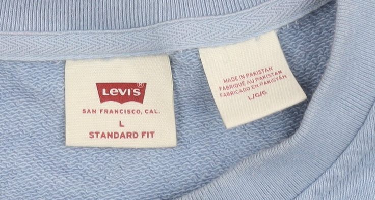 Levi's Men's Blue Crew Neck Sweatshirt L