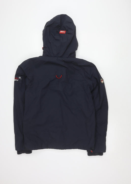 Superdry Men's Blue Windbreaker Jacket, Size S
